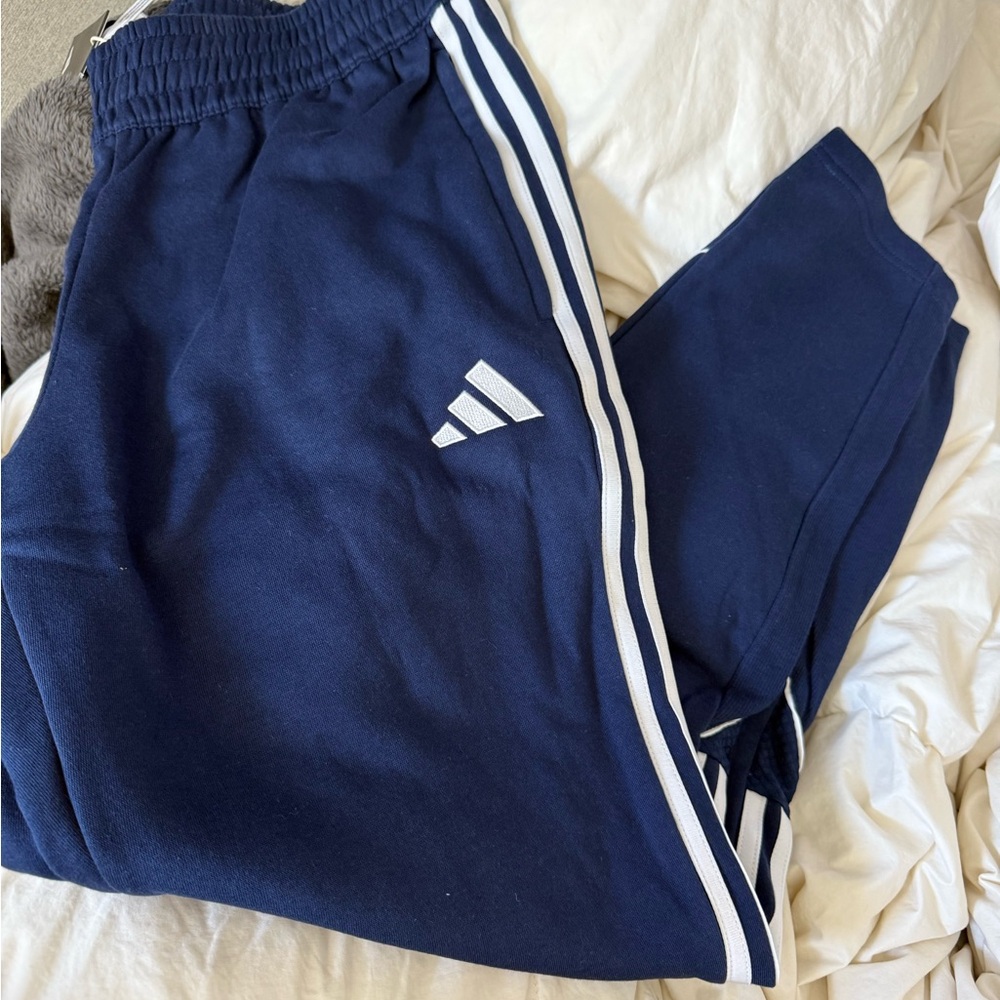 Adidas  Navy Blue Track Pants